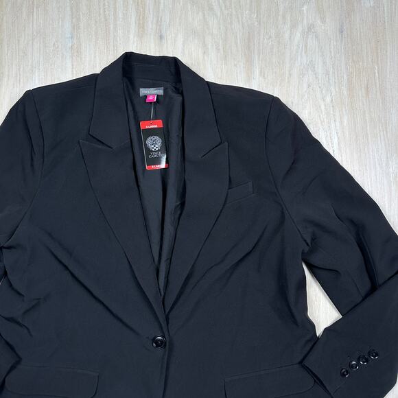 NWT Vince Camuto Black One Button Classic Business Office Workwear Blazer XL - Picture 2 of 14